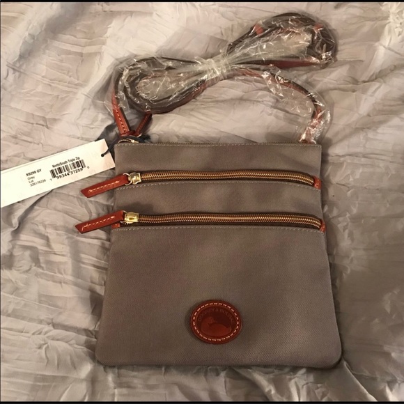 Dooney & Bourke Handbags - Dooney & Bourke Nylon Triple-Zip Cross-Body Bag